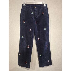 Vineyard Vines Kids Corduroy Pants Size 12 – Boat & Lighthouse Print
